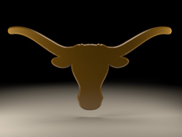 logo university texas 3d obj - University of Texas logo... by NickHester